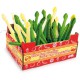 Cageot d'asperges et petits pois en feutrine