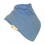 Bavoir bandana Funky Giraffe - uni bleu pale
