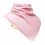 Bavoir bandana Funky Giraffe - uni rose pale
