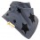 Bavoir bandana Funky Giraffe - Stars en gris et noir